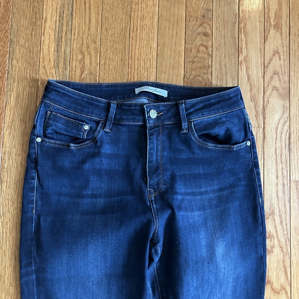 Mavi Mens 30x33 Dark Wash Marcus Slim Straight Leg Jeans Stretch - Picture 3 of 10